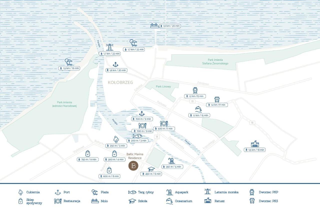 Baltic Marina Residence 19 Z Parkingiem, Jacuzzi, Sauna I Silownia Kołobrzeg Eksteriør billede